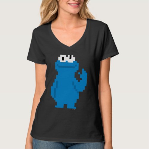 Cookie Monster Pixel Art T_Shirt