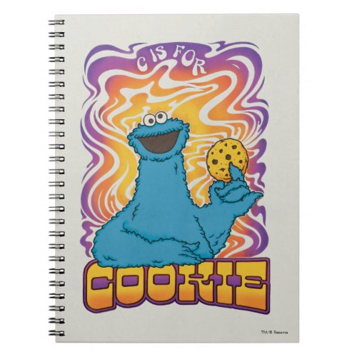 Cookie Monster  Psychedelic Notebook