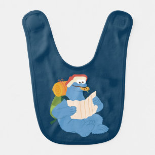 Cookie Monster Reading A Map Baby Bib