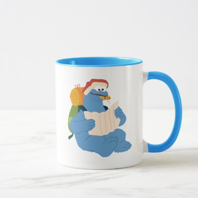 Cookie Monster Reading A Map Mug (Right)