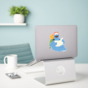 Cookie Monster Reading A Map Sticker