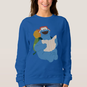 Cookie Monster Reading A Map Sweatshirt