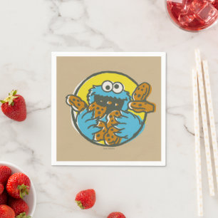 Cookie Monster Retro Napkins