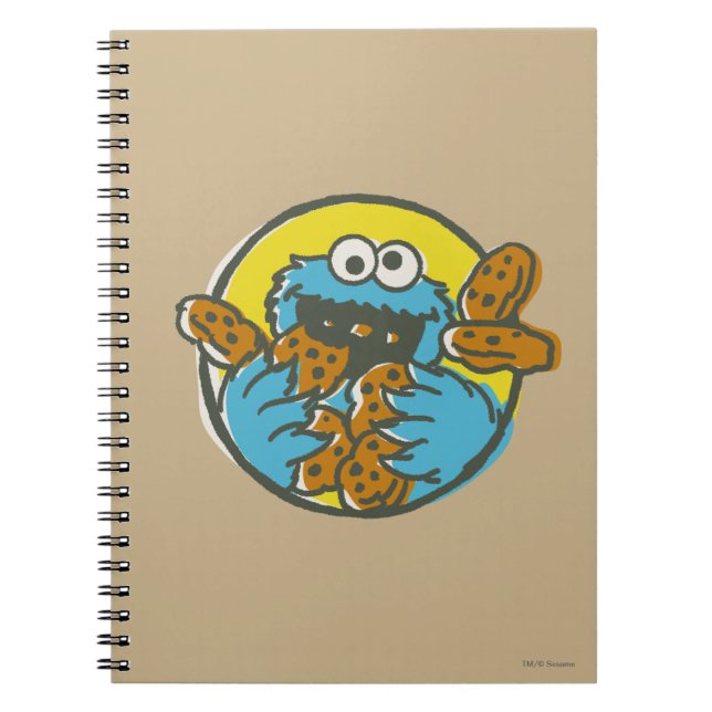 Cookie Monster Retro Notebook (Front)