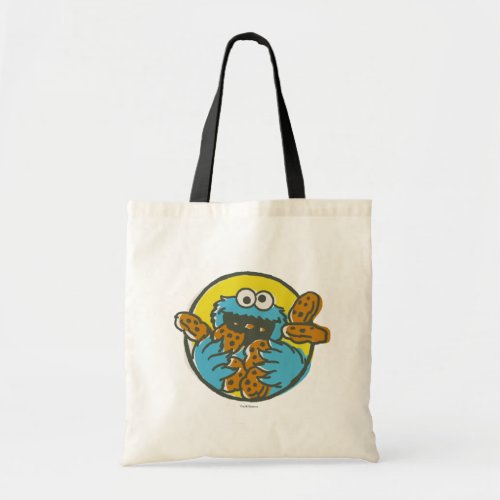 Cookie Monster Retro Tote Bag