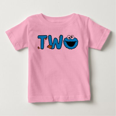 Cookie Monster Second Birthday Baby T-Shirt
