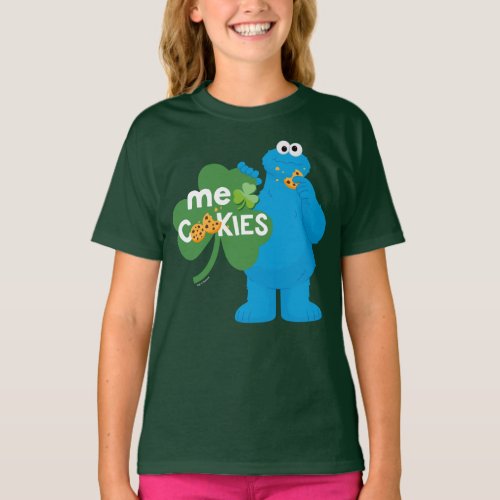 Cookie Monster  Shamrock Love T_Shirt