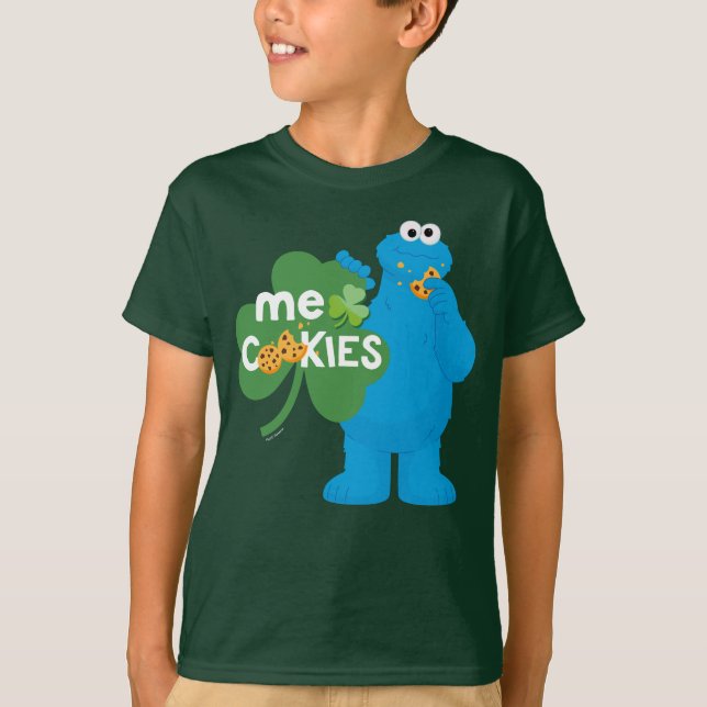 Cookie Monster | Shamrock Love T-Shirt (Front)