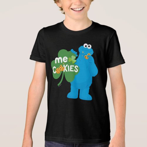 Cookie Monster  Shamrock Love Tri_Blend Shirt