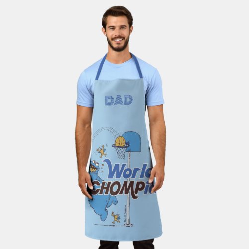 Cookie Monster  Shooting Basketball Hoops Apron