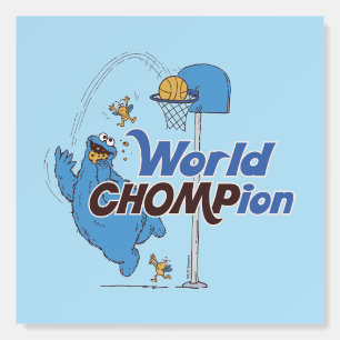 Cookie Monster Shooting Basketball Hoops Foam Board