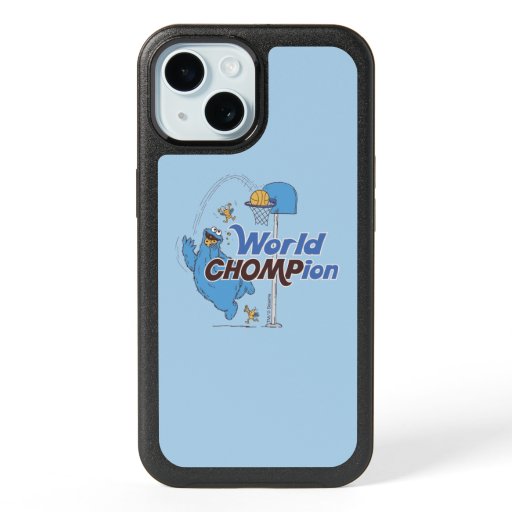 Cookie Monster | Shooting Basketball Hoops iPhone 15 Case