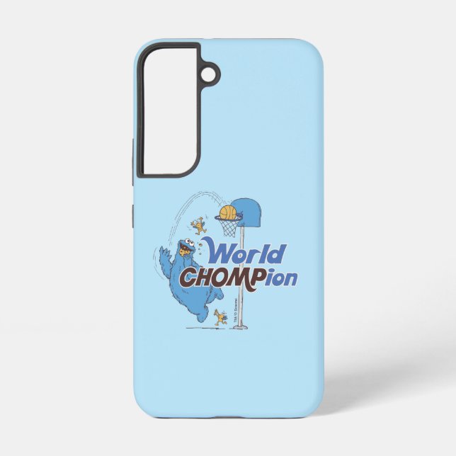 Cookie Monster | Shooting Basketball Hoops Samsung Galaxy Case (Back)