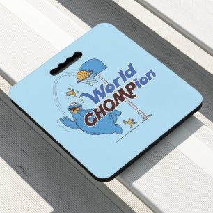 Cookie Monster Shooting Basketball Hoops Seat Cushion