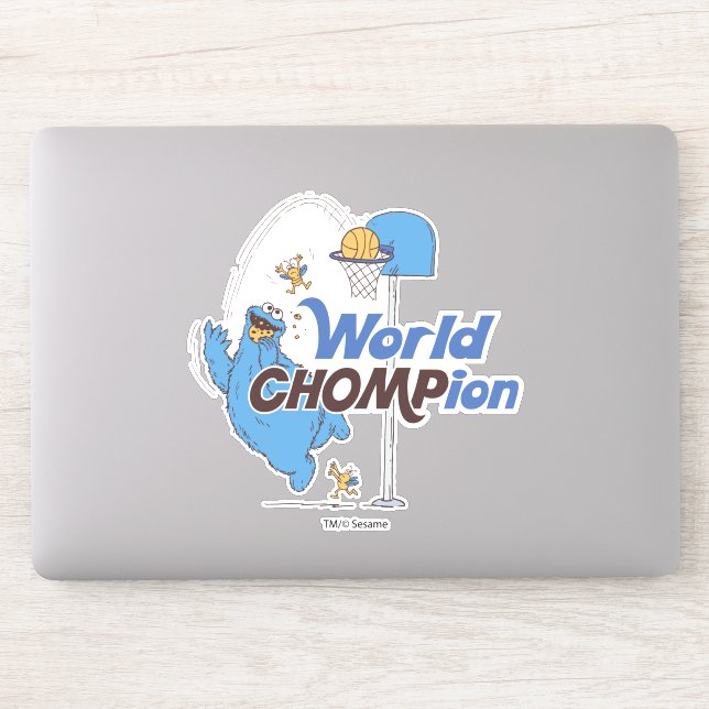 Cookie Monster | Shooting Basketball Hoops Sticker (Computer)