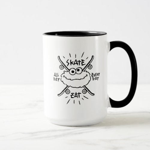 Cookie Monster Skate Logo _ Skate Eat 247 Mug