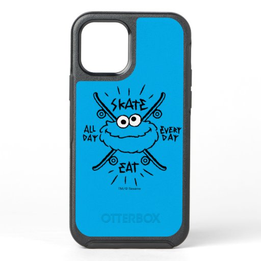 Cookie Monster Skate Logo - Skate, Eat, 24/7 OtterBox Symmetry iPhone 12 Case