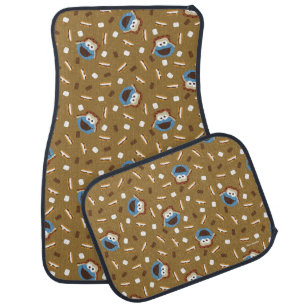 Cookie Monster S'mores Pattern Car Floor Mat