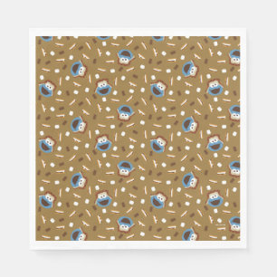 Cookie Monster S'mores Pattern Napkins