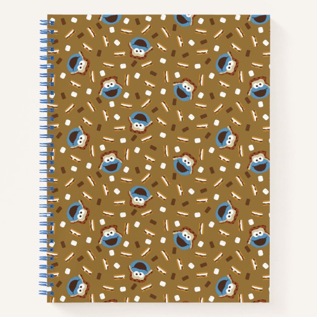 Cookie Monster S'mores Pattern Notebook (Front)