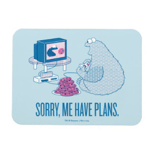 Cookie Monster   Sorry, Me Have Plans Magnet