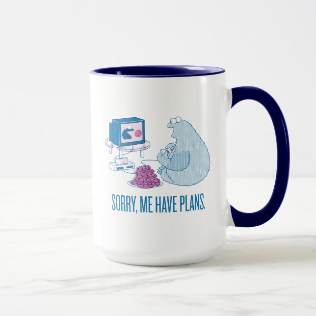 Cookie Monster | Sorry, Me Have Plans Mug (Right)