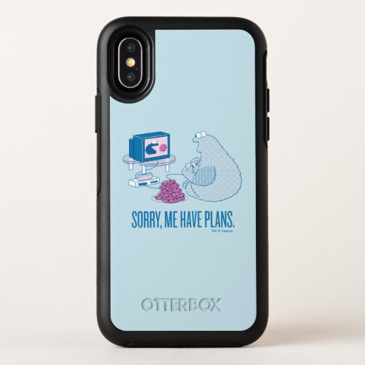 Cookie Monster | Sorry, Me Have Plans OtterBox Symmetry iPhone X Case
