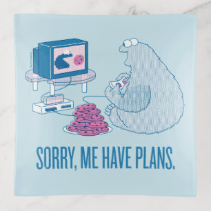 Cookie Monster Sorry, Me Have Plans Trinket Tray