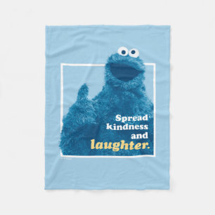 Cookie Monster Spread Kindness and Laughter Fleece Blanket