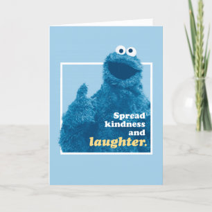Cookie Monster Spread Kindness and Laughter Holiday Card