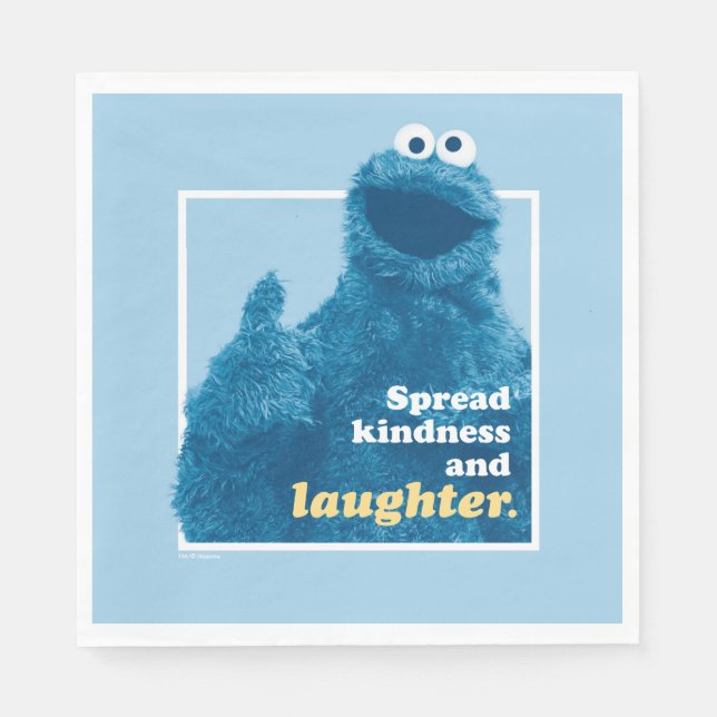 Cookie Monster | Spread Kindness and Laughter Napkins (Front)
