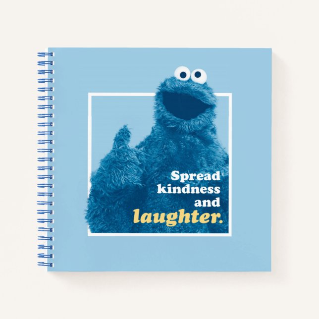 Cookie Monster | Spread Kindness and Laughter Notebook (Front)