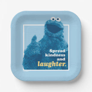 Cookie Monster Spread Kindness and Laughter Paper Plates