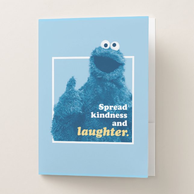 Cookie Monster | Spread Kindness and Laughter Pocket Folder (Front)