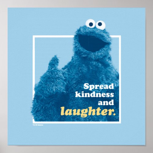 Cookie Monster  Spread Kindness and Laughter Poster