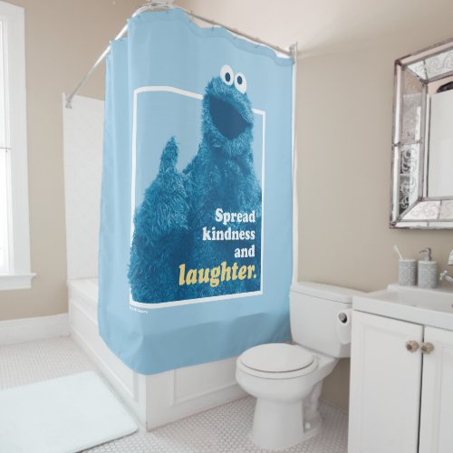 Cookie Monster  Spread Kindness and Laughter Shower Curtain
