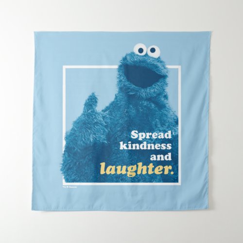 Cookie Monster  Spread Kindness and Laughter Tapestry