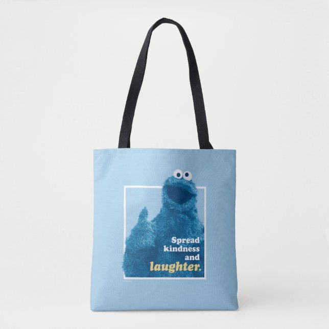 Cookie Monster | Spread Kindness and Laughter Tote Bag (Front)