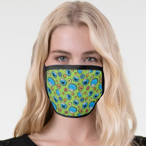 Cookie Monster Sticker Pattern Face Mask