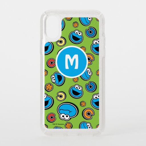Cookie Monster Sticker Pattern Speck iPhone X Case
