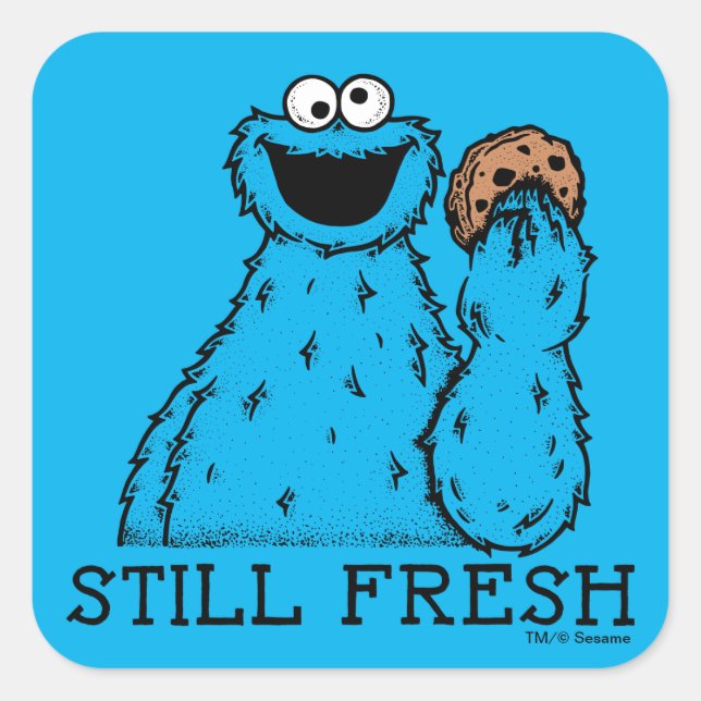 Cookie Monster | Still Fresh Square Sticker (Front)