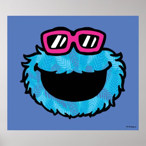 Cookie Monster  Summer Vibes Poster