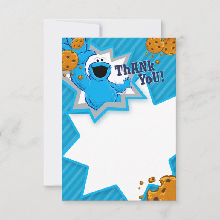 Cookie Monster Thank You Zazzle