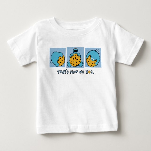 Cookie Monster | That's How Me Roll Baby T-Shirt (Front)