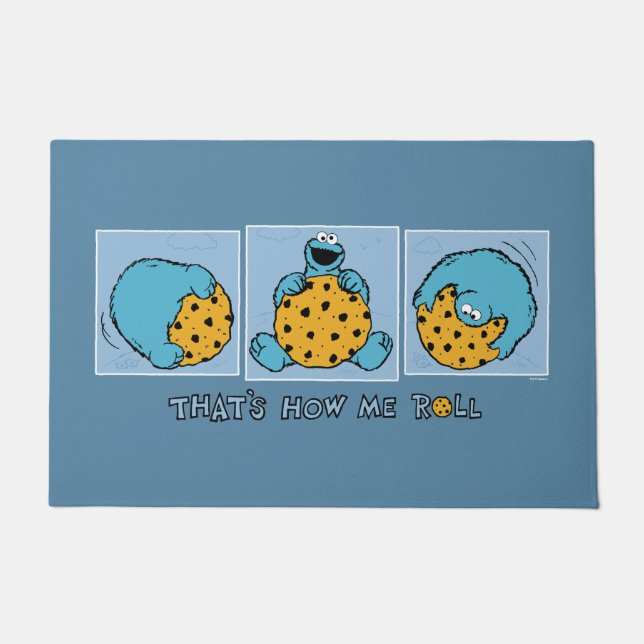 Cookie Monster | That's How Me Roll Doormat (Front)