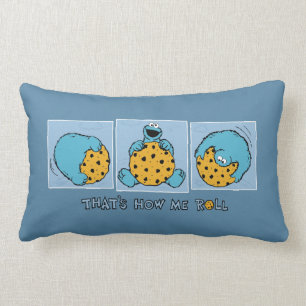 Cookie Monster That's How Me Roll Lumbar Pillow