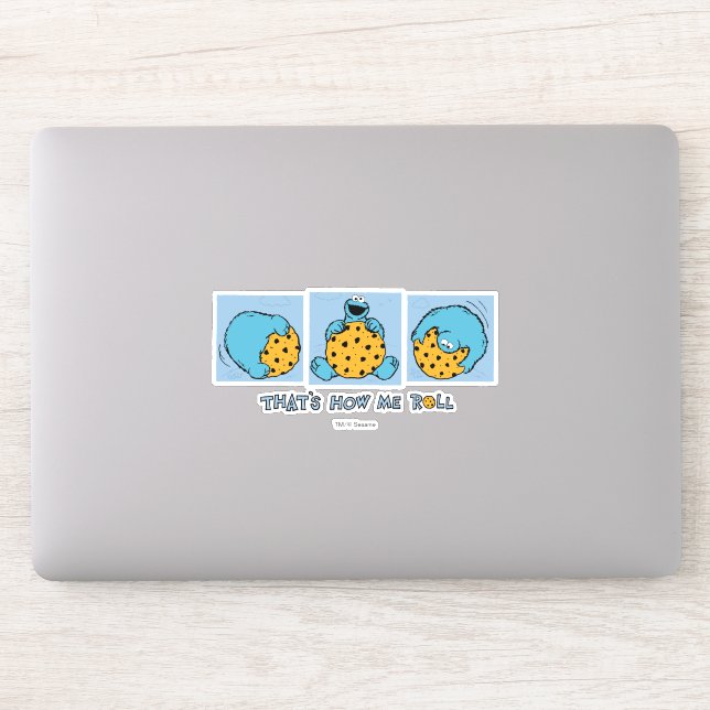 Cookie Monster | That's How Me Roll Sticker (Computer)