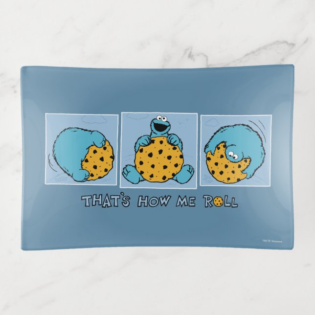 Cookie Monster | That's How Me Roll Trinket Tray (Front)