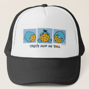 Cookie Monster   That's How Me Roll Trucker Hat
