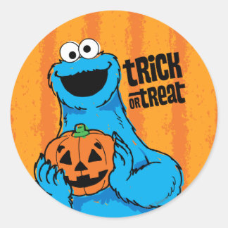 Cookie Monster - Trick Or Treat Classic Round Sticker